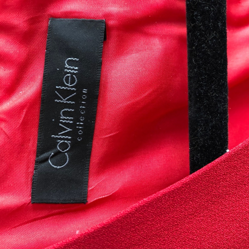 Red Calvin Klein Collection Dress